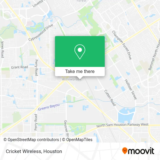 Cricket Wireless map