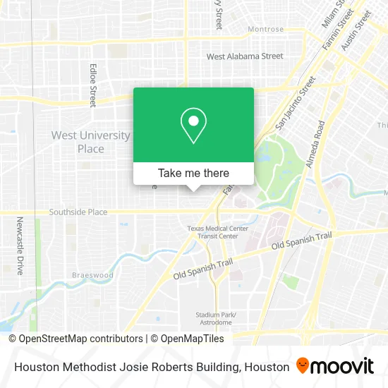 Houston Methodist Josie Roberts Building map