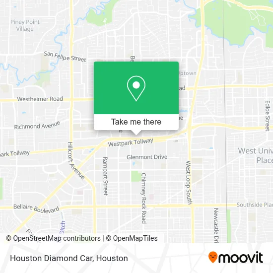 Houston  Diamond Car map
