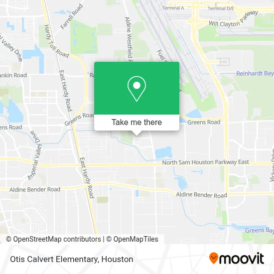 Otis Calvert Elementary map