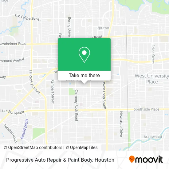 Progressive Auto Repair & Paint Body map
