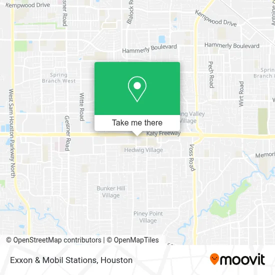 Exxon & Mobil Stations map