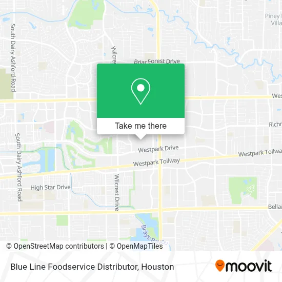 Blue Line Foodservice Distributor map