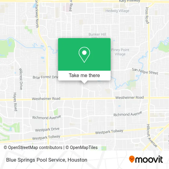 Blue Springs Pool Service map