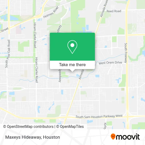 Maxeys Hideaway map