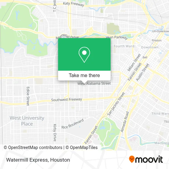 Watermill Express map