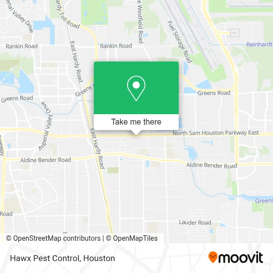 Hawx Pest Control map