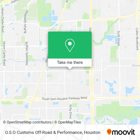 O.S.O Customs Off-Road & Performance map