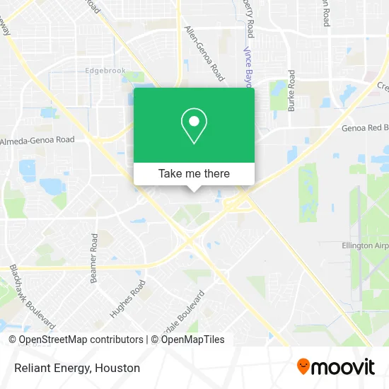 Reliant Energy map