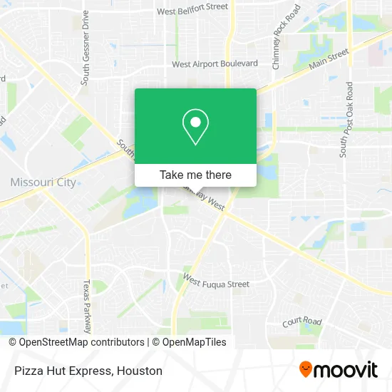 Pizza Hut Express map