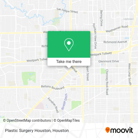 Plastic Surgery Houston map