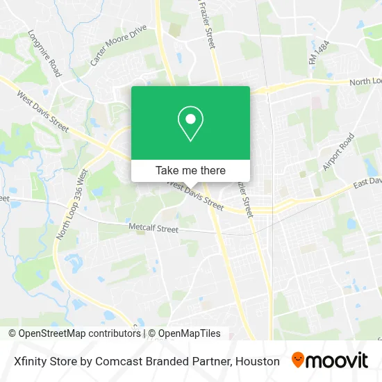 Xfinity Store by Comcast Branded Partner map