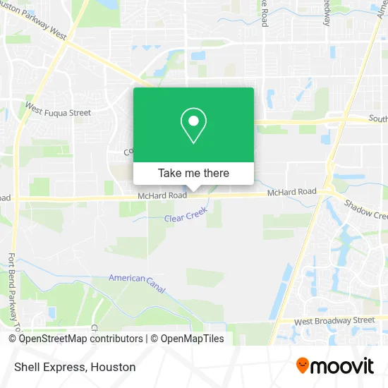 Shell Express map