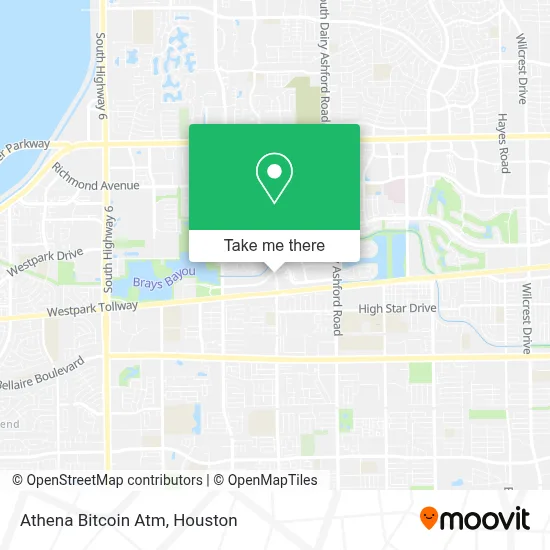 Athena Bitcoin Atm map
