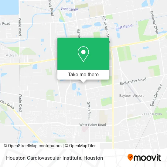 Houston Cardiovascular Institute map