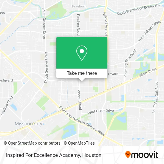 Inspired For Excellence Academy map