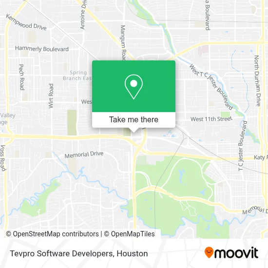 Tevpro Software Developers map