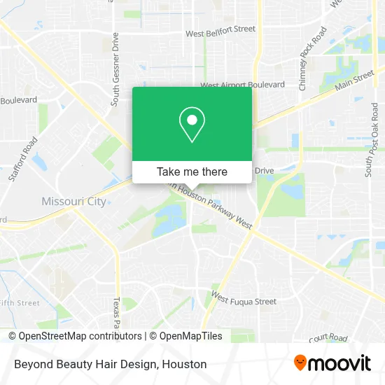 Beyond Beauty Hair Design map