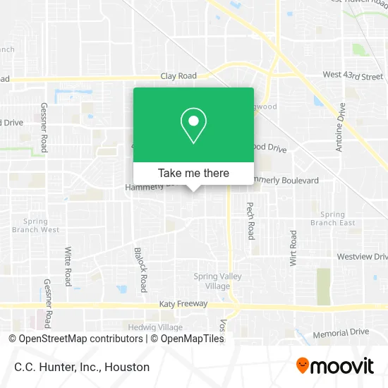 C.C. Hunter, Inc. map