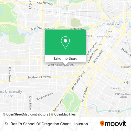 St. Basil's School Of Gregorian Chant map