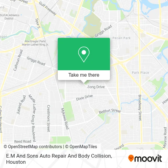 E.M And Sons Auto Repair And Body Collision map