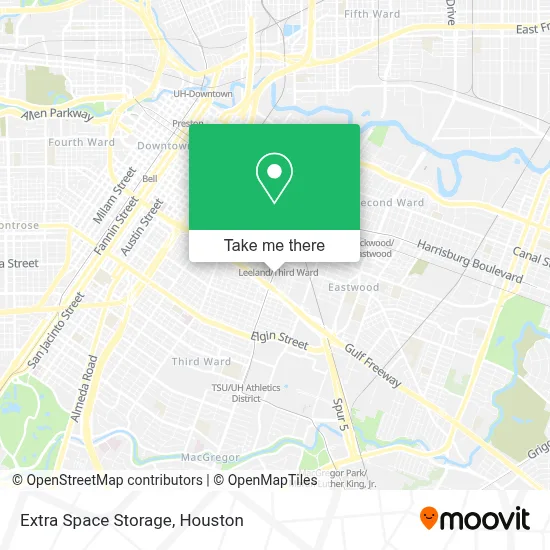 Extra Space Storage map