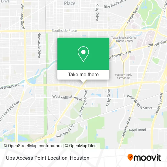 Ups Access Point Location map