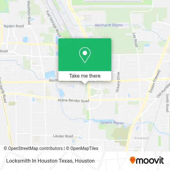 Locksmith In Houston Texas map