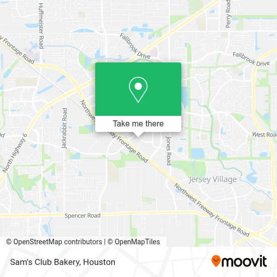 Sam's Club Bakery map