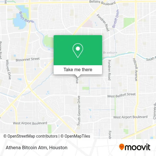 Athena Bitcoin Atm map