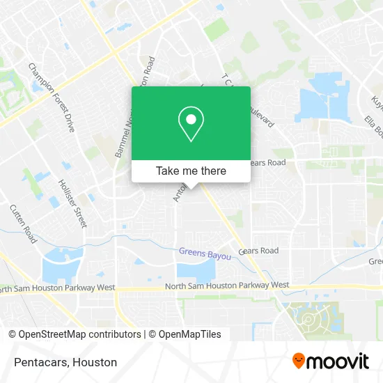 Pentacars map