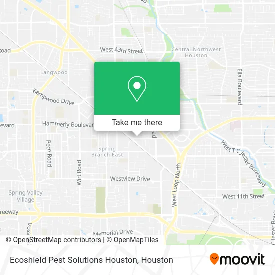 Ecoshield Pest Solutions Houston map