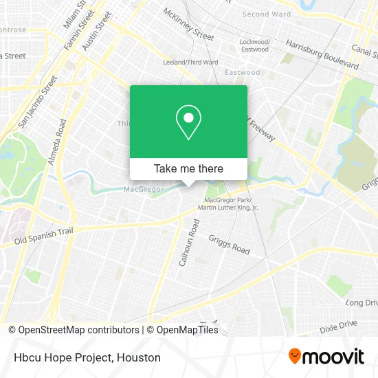 Hbcu Hope Project map