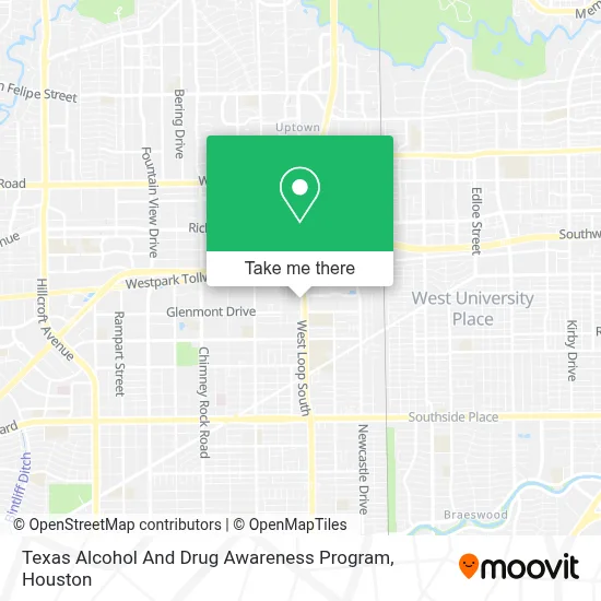 Texas Alcohol And Drug Awareness Program map