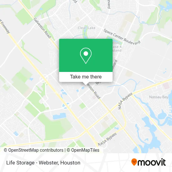 Life Storage - Webster map