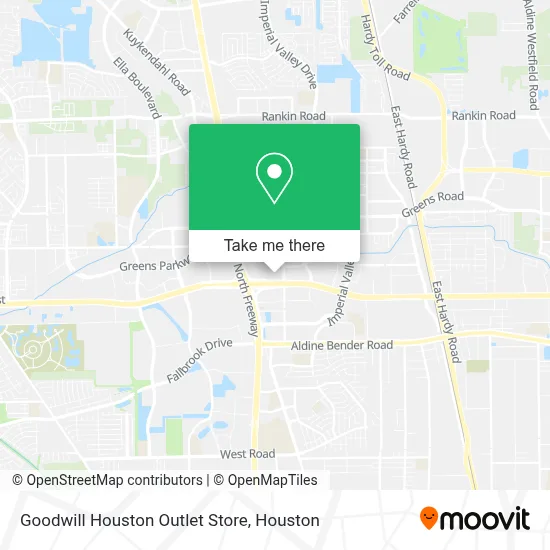 Goodwill Houston Outlet Store map
