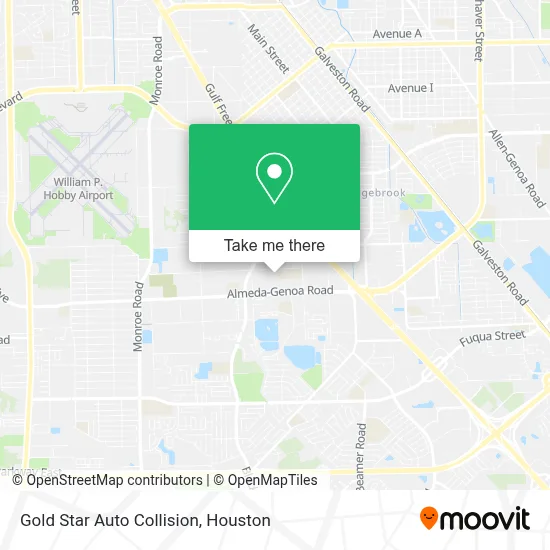 Gold Star Auto Collision map