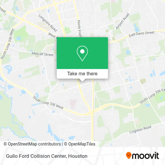 Gullo Ford Collision Center map