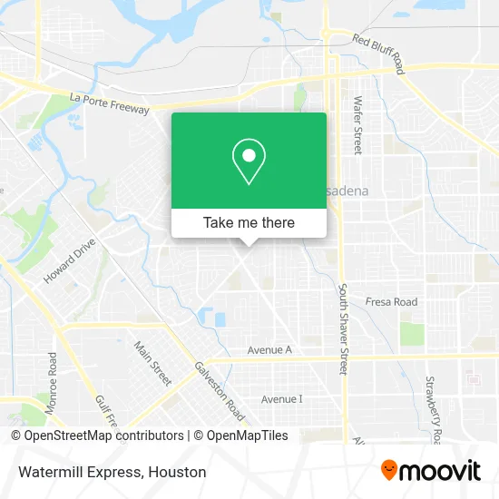 Watermill Express map