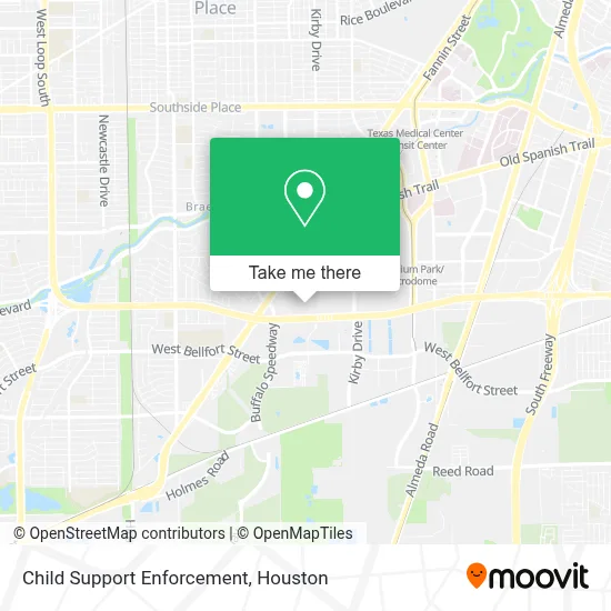 Child Support Enforcement map
