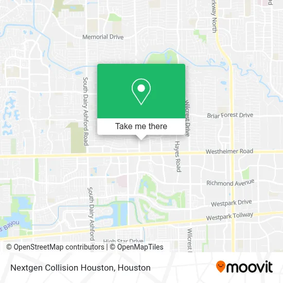 Nextgen Collision Houston map