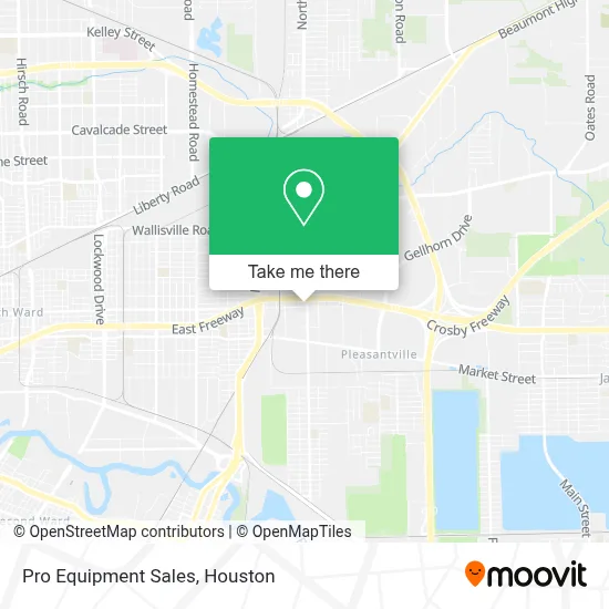 Pro Equipment Sales map