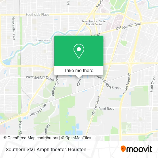 Southern Star Amphitheater map