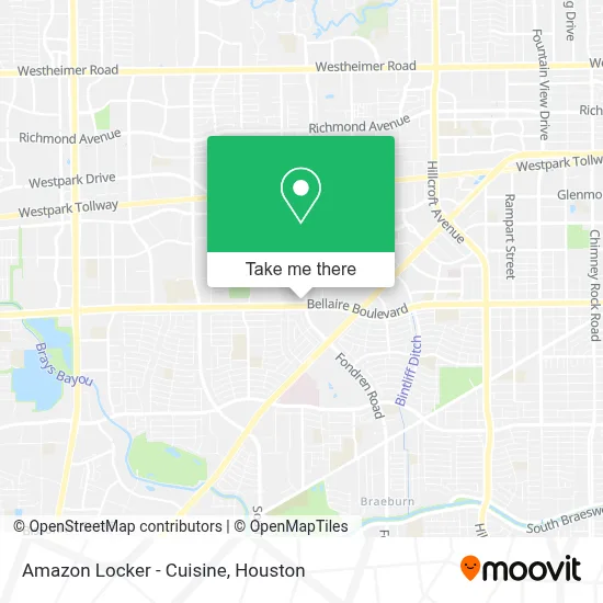 Amazon Locker - Cuisine map