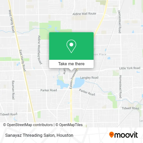 Sanayaz Threading Salon map