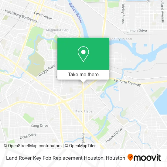 Land Rover Key Fob Replacement Houston map