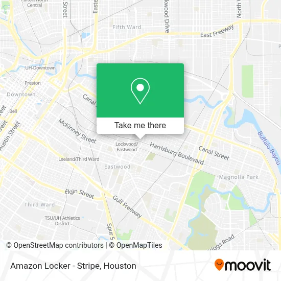 Amazon Locker - Stripe map