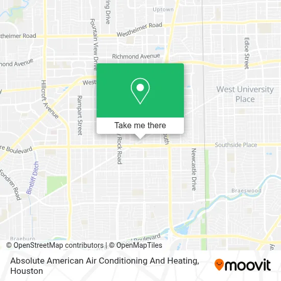 Absolute American Air Conditioning And Heating map