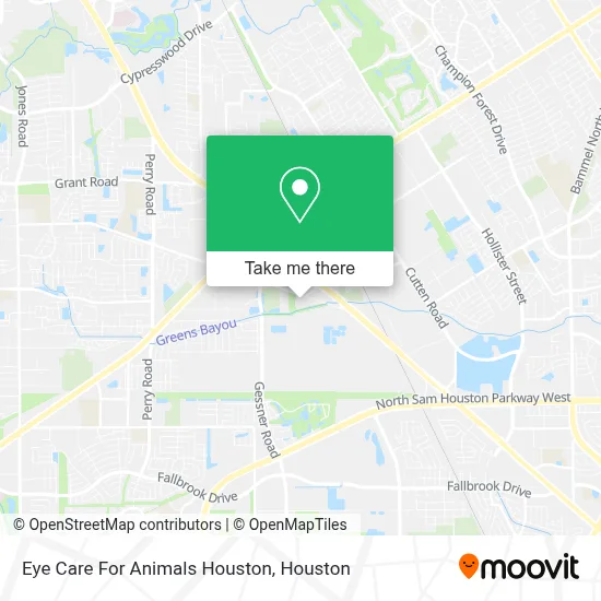 Eye Care For Animals Houston map