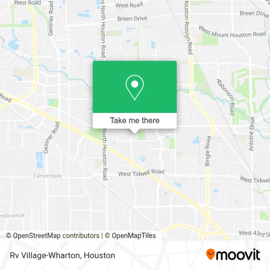 Rv Village-Wharton map